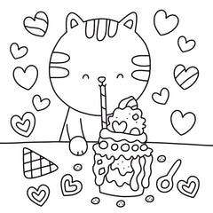 Coloriages cosy - Douceurs sucrées