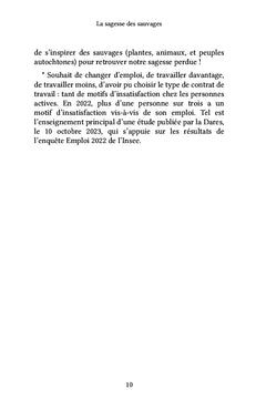 La sagesse des sauvages