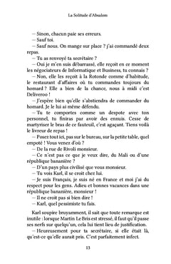 La solitude d'Absalom