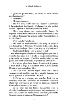 La solitude d'Absalom