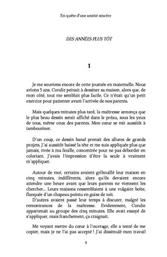 En quête d'une amitié sincère