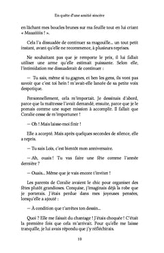 En quête d'une amitié sincère