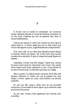 En quête d'une amitié sincère