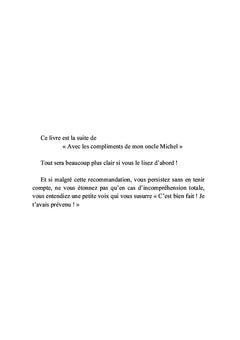 Avec les compliments de mon oncle Michel II