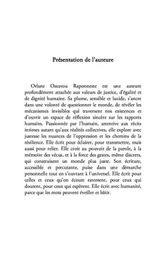 L'empreinte de l'oppression