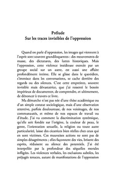 L'empreinte de l'oppression