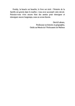 Je suis le porteur de mémoires