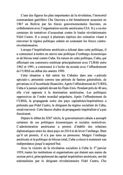 La révolution socialiste de Cuba