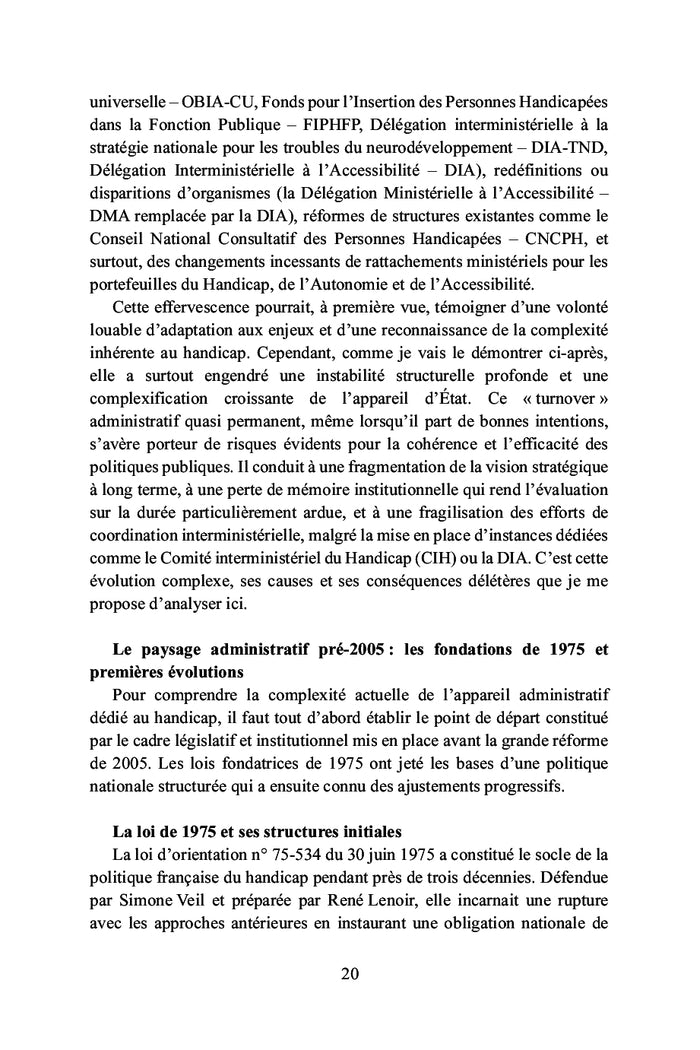 Échec des politiques du handicap en France