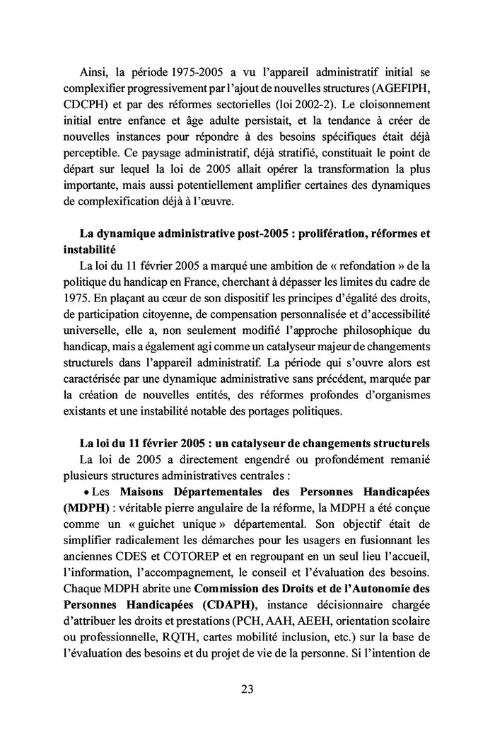 Échec des politiques du handicap en France