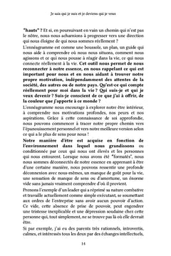 Je sais qui je suis et je deviens qui je veux