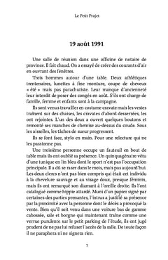 Le petit projet