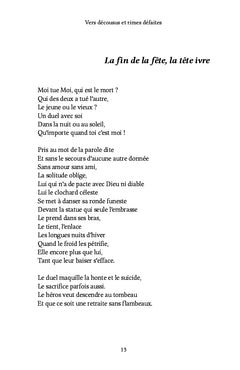 Vers décousus et rimes défaites
