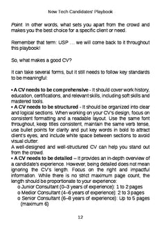 New Tech Candidates' Playbook