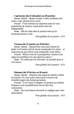 Horoscope d'une journée ordinaire