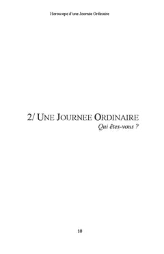Horoscope d'une journée ordinaire