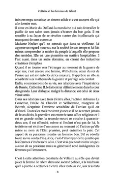 Voltaire et les femmes de talent