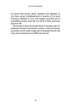 Le cri d'une femme