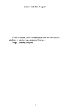 Eldorado ou la dent de jaguar