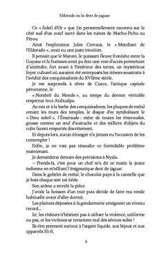 Eldorado ou la dent de jaguar