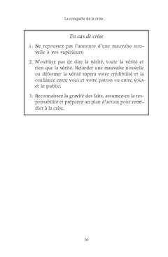 Si tu veux manager en temps de crise...