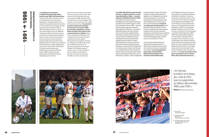 Rouge et Bleu : 55 ans d'histoire du PSG racontés par ses supporters Edition augmentée
