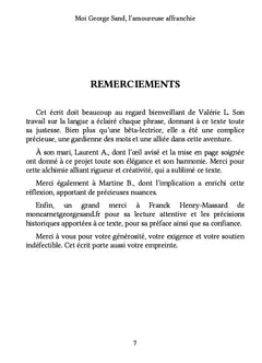 Moi George Sand, l'amoureuse affranchie