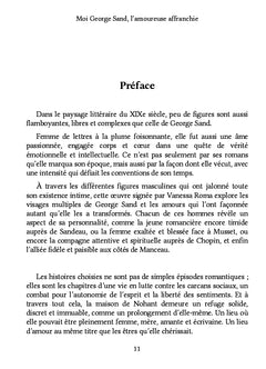 Moi George Sand, l'amoureuse affranchie