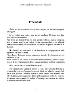 Moi George Sand, l'amoureuse affranchie
