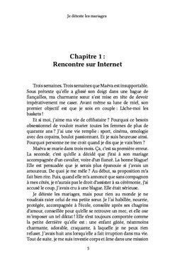 Je déteste les mariages