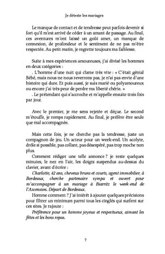 Je déteste les mariages