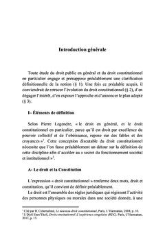 Droit constitutionnel gabonais et comparé