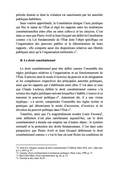Droit constitutionnel gabonais et comparé