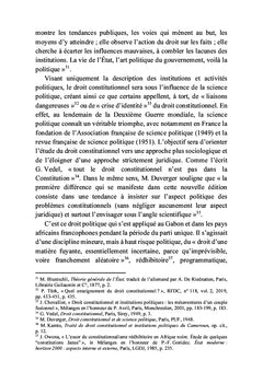 Droit constitutionnel gabonais et comparé