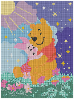 Kit diamond painting Disney officiel - Winnie l'Ourson