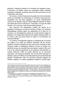 Quelle est la nature et la fonction de l'enseignement supérieur dans notre société contemporaine ?