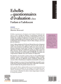 Echelles et questionnaires d'évaluation chez l'enfant et l'adolescent