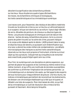 Au coeur de la Police scientifique