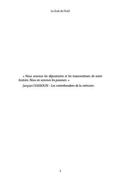 Le fruit de l'exil
