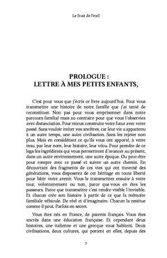 Le fruit de l'exil