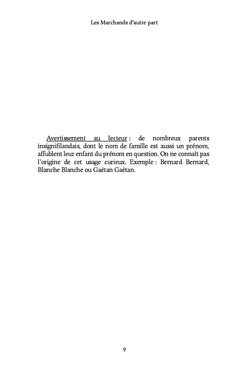 Les Marchands d'autre part