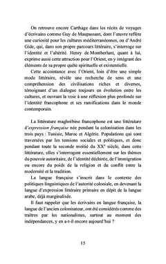 Choix de voix féminines dans la littérature contemporaine du Maghreb