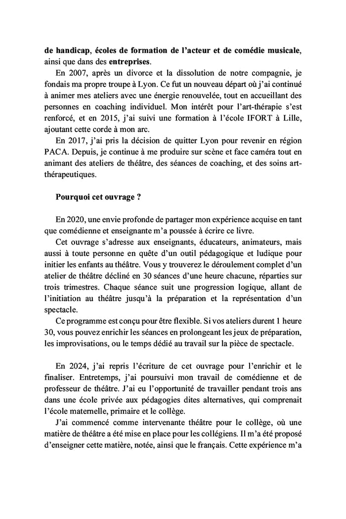 Atelier de théâtre pour les enfants