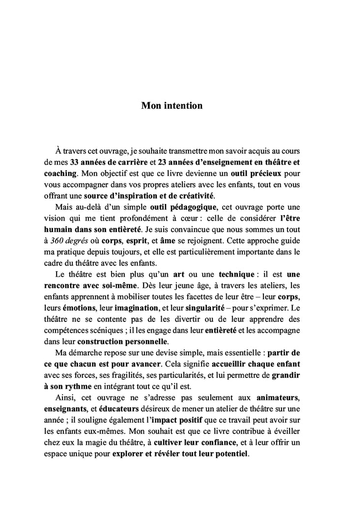 Atelier de théâtre pour les enfants