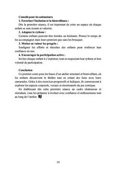 Atelier de théâtre pour les enfants