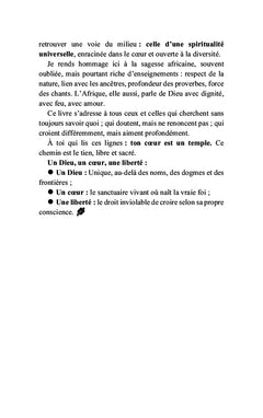 Un Dieu, un coeur, une liberté