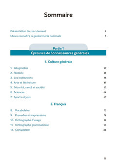 Epreuves de sélection Gendarme adjoint volontaire 2026