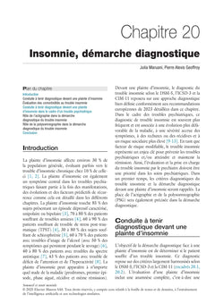 Sommeil et santé mentale
