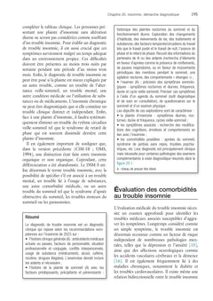 Sommeil et santé mentale