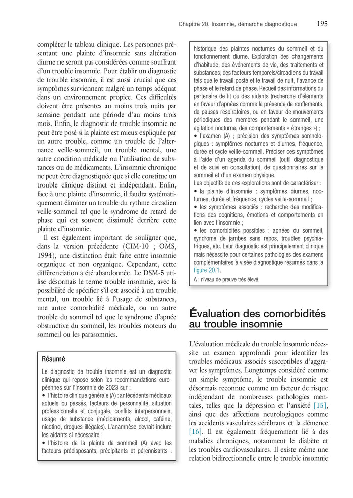 Sommeil et santé mentale